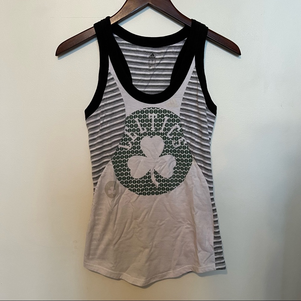 ☀️3/$25 Adidas Boston Celtics Fitted Tank Top